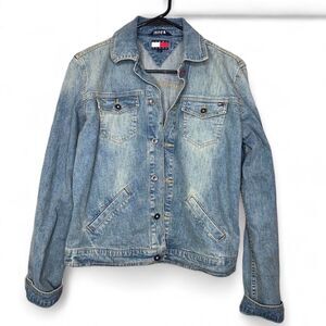 |VTG| Y2K TOMMY HILFIGER Button Up Jean Jacket
